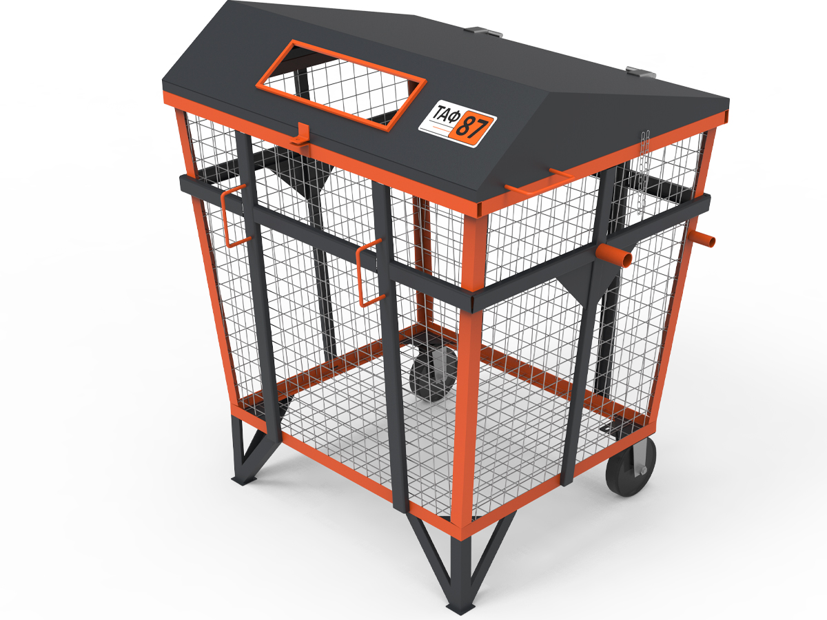 Сітчастий євроконтейнер 1100 літрів для ПЕТ ТАФ-87